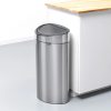 Brabantia Touch Bin New acél nyomófedeles szemetes - rozsdamentes acél fényes 40L