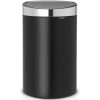 Brabantia Touch Bin New acél nyomófedeles szemetes - matt fekete test, selyem ujjlenyomatmentes fedő 40L