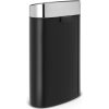 Brabantia Touch Bin New acél nyomófedeles szemetes - matt fekete test, selyem ujjlenyomatmentes fedő 40L