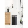 Brabantia Touch Bin New acél nyomófedeles szemetes - matt fekete test, selyem ujjlenyomatmentes fedő 40L