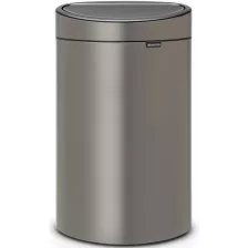   Brabantia Touch Bin New nyomófedeles szemetes - platinaszürke 40L