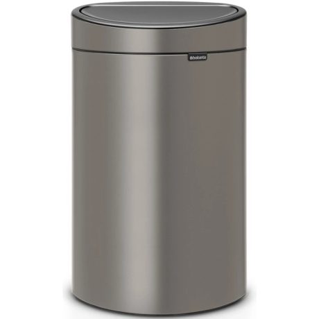 Brabantia Touch Bin New acél nyomófedeles szemetes - platinaszürke 40L