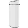 Brabantia Touch Bin New acél nyomófedeles szemetes - fehér 40L