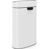 Brabantia Touch Bin New acél nyomófedeles szemetes - fehér 40L