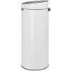 Brabantia Touch Bin New acél nyomófedeles szemetes - fehér 30L