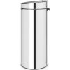 Brabantia Touch Bin New acél nyomófedeles szemetes - rozsdamentes acél, fényes 30L