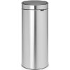 Brabantia Touch Bin New acél nyomófedeles szemetes - rozsdamentes acél, selyem 30L