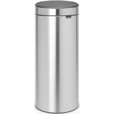   Brabantia Touch Bin New nyomófedeles szemetes - rozsdamentes acél, selyem 30L