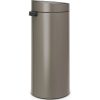 Brabantia Touch Bin New acél nyomófedeles szemetes - platinaszürke 30L