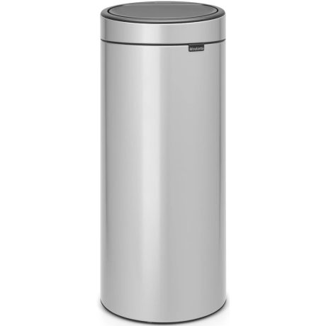 Brabantia Touch Bin New acél nyomófedeles szemetes - metál szürke 30L