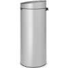 Brabantia Touch Bin New acél nyomófedeles szemetes - metál szürke 30L