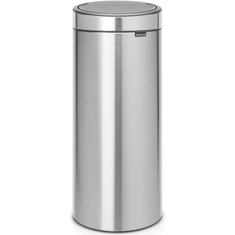 Brabantia Touch Bin New acél nyomófedeles szemetes - rozsdamentes acél, selyem ujjlenyomatmentes 30L