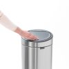 Brabantia Touch Bin New acél nyomófedeles szemetes - rozsdamentes acél, selyem ujjlenyomatmentes 30L