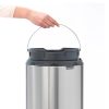 Brabantia Touch Bin New acél nyomófedeles szemetes - rozsdamentes acél, selyem ujjlenyomatmentes 30L