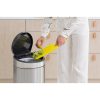 Brabantia Touch Bin New acél nyomófedeles szemetes - rozsdamentes acél, selyem ujjlenyomatmentes 30L