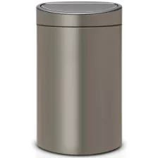   Brabantia Touch Bin New nyomófedeles szelektív szemetes - platinaszürke 23+10L