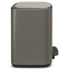 Brabantia Bo Pedal Bin acél pedálos szelektív szemetes - platinaszürke 3x11L