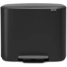   Brabantia Bo Pedal Bin pedálos szelektív szemetes - matt fekete 11+23L
