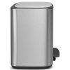 Brabantia Bo Pedal Bin acél pedálos szelektív szemetes - rozsdamentes acél, selyem ujjlenyomatmentes 11+23L