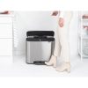 Brabantia Bo Pedal Bin acél pedálos szemetes - rozsdamentes acél, selyem ujjlenyomatmentes 36L