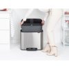 Brabantia Bo Pedal Bin acél pedálos szemetes - rozsdamentes acél, selyem ujjlenyomatmentes 36L