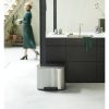 Brabantia Bo Pedal Bin acél pedálos szemetes - rozsdamentes acél, selyem ujjlenyomatmentes 36L