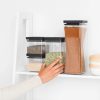Brabantia 4db-os tárolóedény készlet - sötétszürke 2x1,6L + 2x0,7L