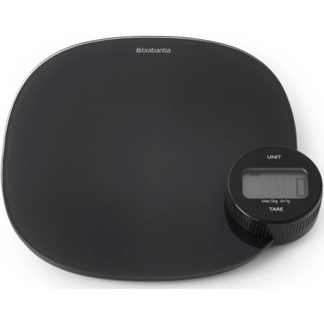 Brabantia Tasty+ Measure & Check dinamós digitális konyhai mérleg - sötétszürke