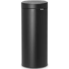   Brabantia Touch Bin New nyomófedeles szemetes - holdfény fekete ásványi textúra 30L