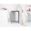 Brabantia Bo Touch Bin Hi XXL acél nyomófedeles szemetes magasított, lábakkal - rozsdamentes acél, selyem ujjlenyomatmentes 60L