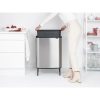 Brabantia Bo Touch Bin Hi XXL acél nyomófedeles szemetes magasított, lábakkal - rozsdamentes acél, selyem ujjlenyomatmentes 60L