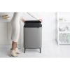 Brabantia Bo Touch Bin Hi XXL acél nyomófedeles szemetes magasított, lábakkal - betonszürke ásványi textúra 60L