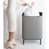 Brabantia Bo Touch Bin Hi XXL acél nyomófedeles szemetes magasított, lábakkal - betonszürke ásványi textúra 60L