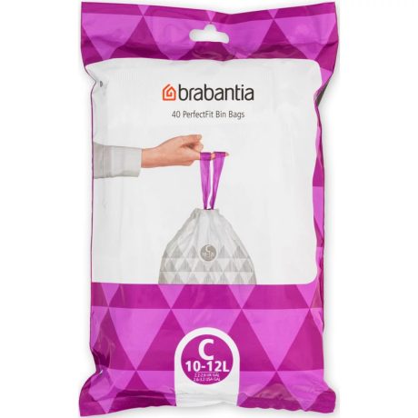 Brabantia PerfectFit szemeteszsák C méret - 10-12L, 40db/csg