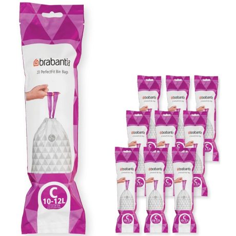 Brabantia PerfectFit Multipack szemeteszsák C méret - 10-12L, 200db/csg