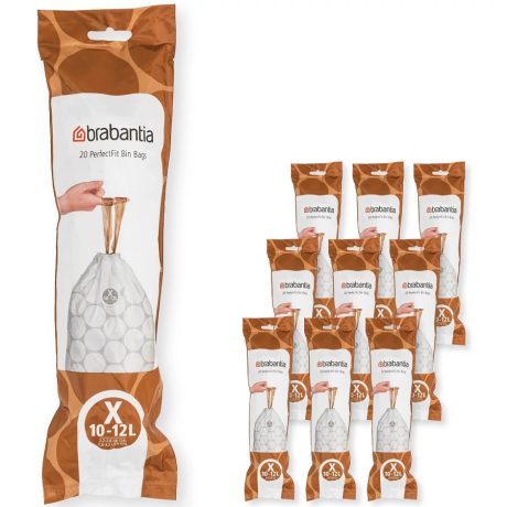 Brabantia PerfectFit Multipack szemeteszsák X méret - 10-12L, 200db/csg