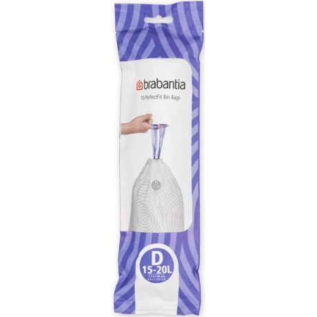 Brabantia PerfectFit szemeteszsák D méret - 15-20L, 10db/tek