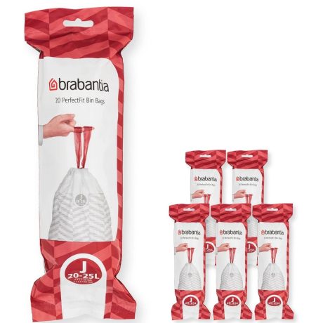 Brabantia PerfectFit Multipack szemeteszsák J méret - 20-25L, 120db/csg