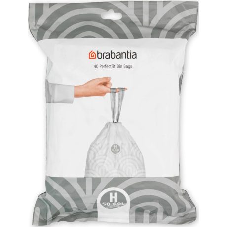 Brabantia PerfectFit szemeteszsák H méret - 50-60L, 40db/csg