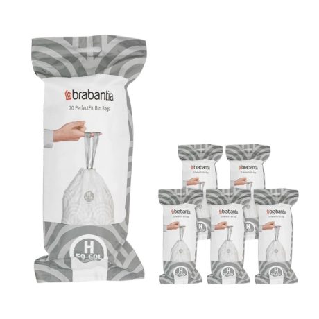 Brabantia PerfectFit Multipack szemeteszsák H méret - 50-60L, 120db/csg