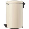 Brabantia NewIcon acél pedálos szemetes - világos bézs 20L