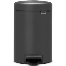 Brabantia NewIcon pedálos szemetes - Hat. szürke 3L