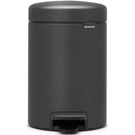 Brabantia NewIcon acél pedálos szemetes - Hat. szürke 3L