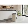 Brabantia Touch Bin New XXL acél nyomófedeles szemetes - világos bézs 60L