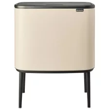   Brabantia Bo Touch Bin nyomófedeles szemetes lábakkal - világos bézs 36L