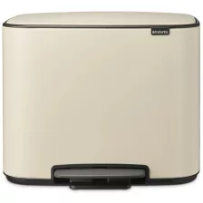   Brabantia Bo Pedal Bin pedálos szelektív szemetes - világos bézs 11+23L