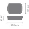 Brabantia Make & Take ételhordozó doboz - sötétszürke 1100ml