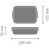 Brabantia Make & Take ételhordozó doboz - világosszürke 1100ml