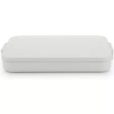   Brabantia Make & Take lapos ételhordozó doboz - világosszürke 1,1L