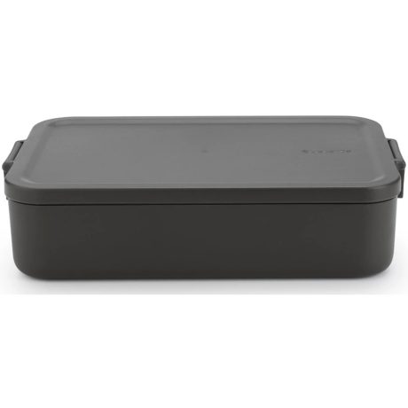 Brabantia Make & Take Bento ételhordozó doboz rekeszekkel - sötétszürke 2000ml